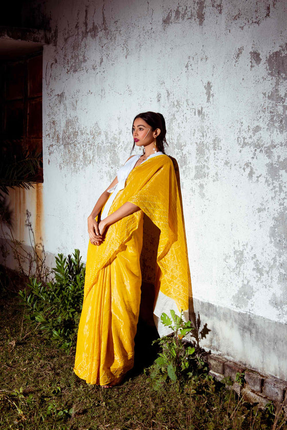 Chandra Saree - Yellow