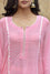 Bandhej Cotton Suit Set - Pink