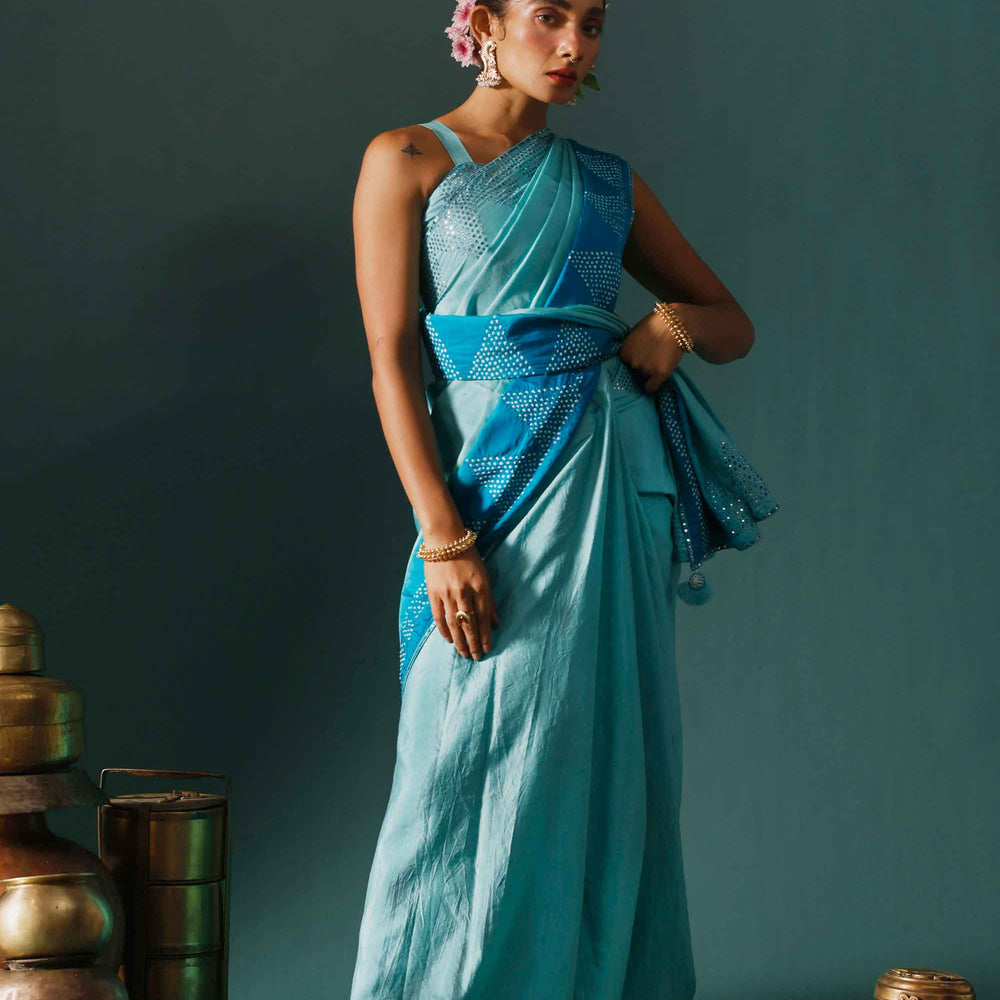 Rift Saree - Blue