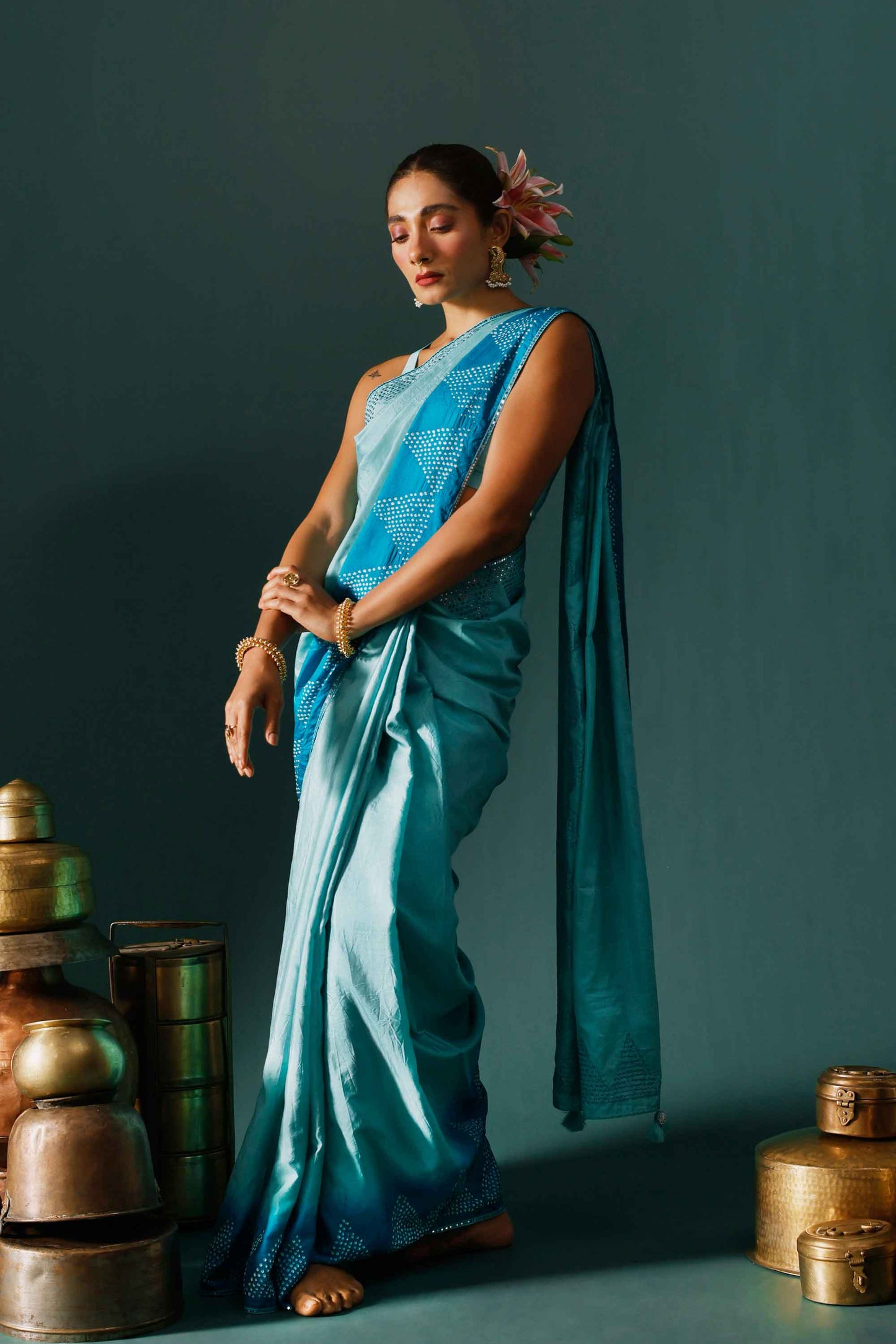 Rift Saree - Blue