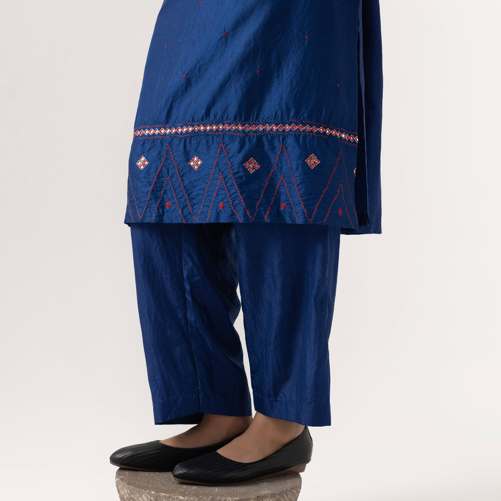 
                      
                        Gota Bandhani Suit Set by Naina Jain-Blue
                      
                    