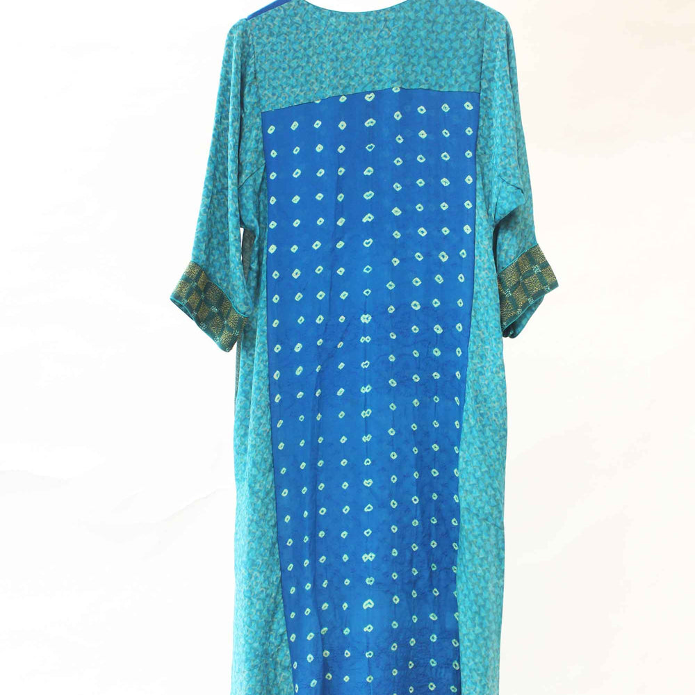 
                      
                        Blue Veda Bandhani on Crepe Kurta
                      
                    