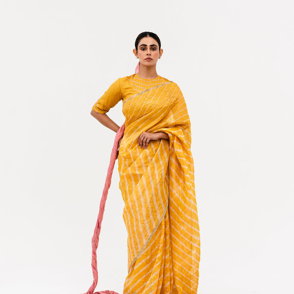 
                      
                        Luni Leheriya Saree - Yellow
                      
                    