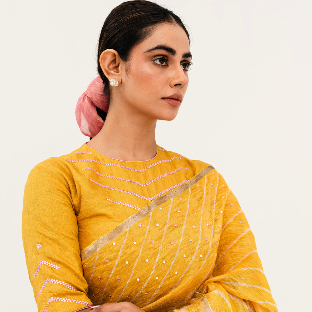 
                      
                        Luni Leheriya Saree - Yellow
                      
                    