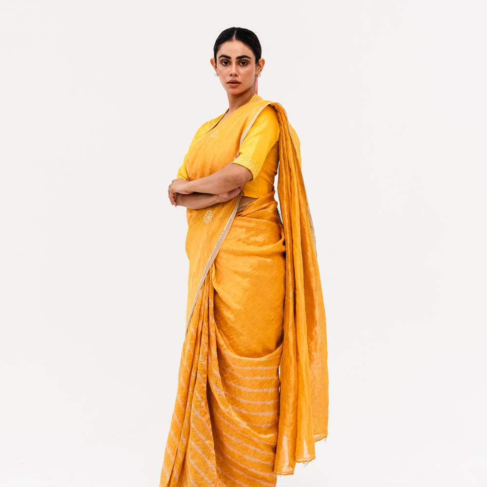 
                      
                        Sukri Leheriya Saree - Yellow
                      
                    