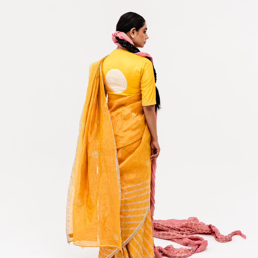 
                      
                        Sukri Leheriya Saree - Yellow
                      
                    