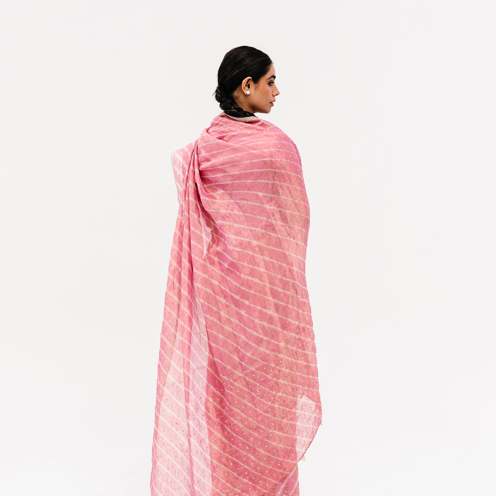 
                      
                        Luni Leheriya Saree - Pink
                      
                    