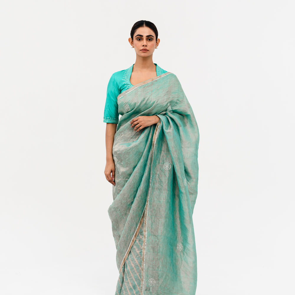 
                      
                        Sukri Leheriya Saree - Blue
                      
                    