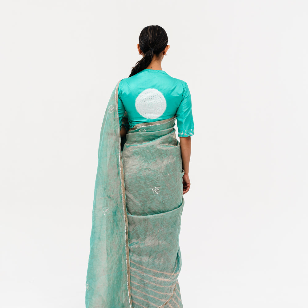 
                      
                        Sukri Leheriya Saree - Blue
                      
                    