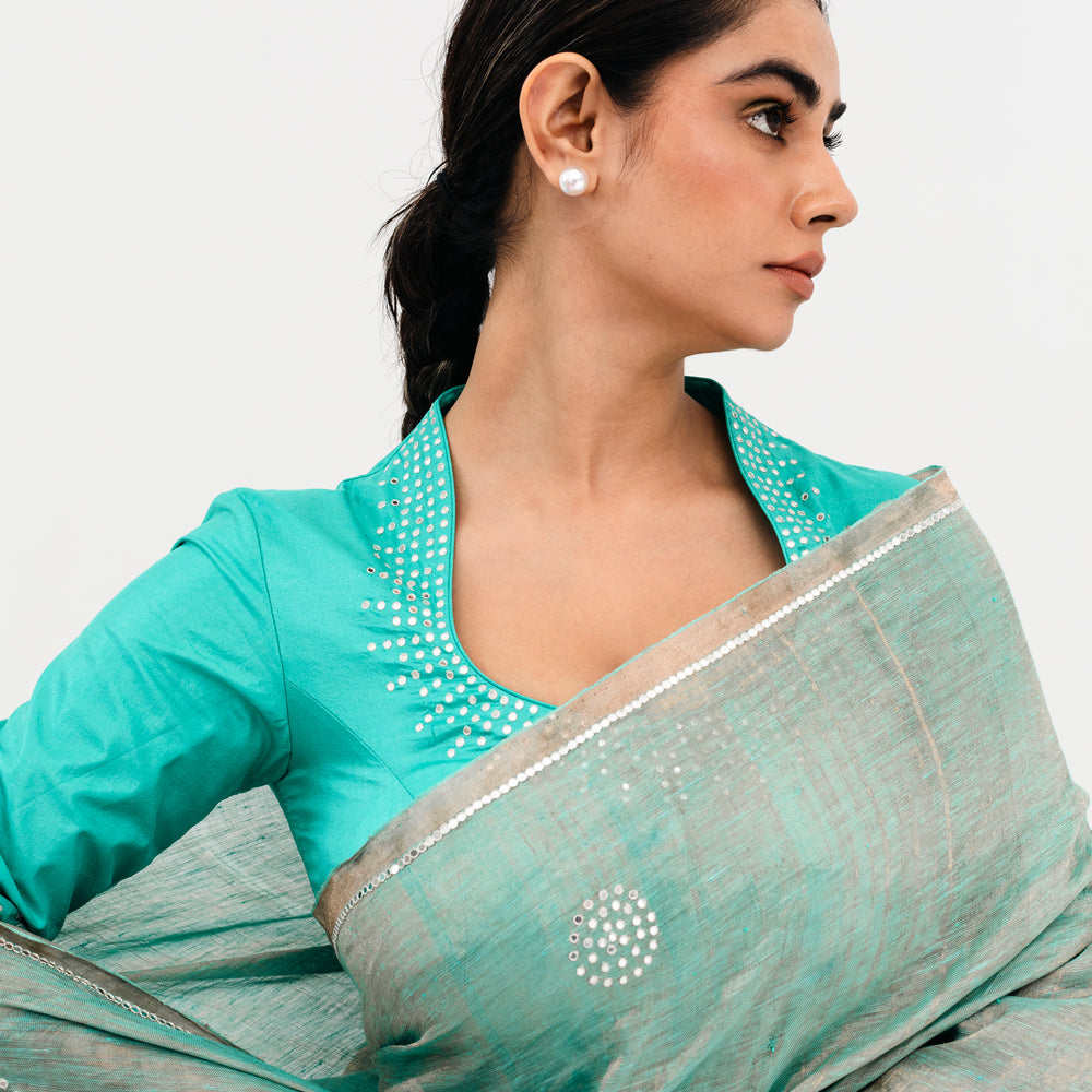 
                      
                        Sukri Leheriya Saree - Blue
                      
                    