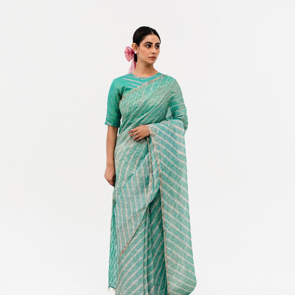 
                      
                        Luni Leheriya Saree - Blue
                      
                    