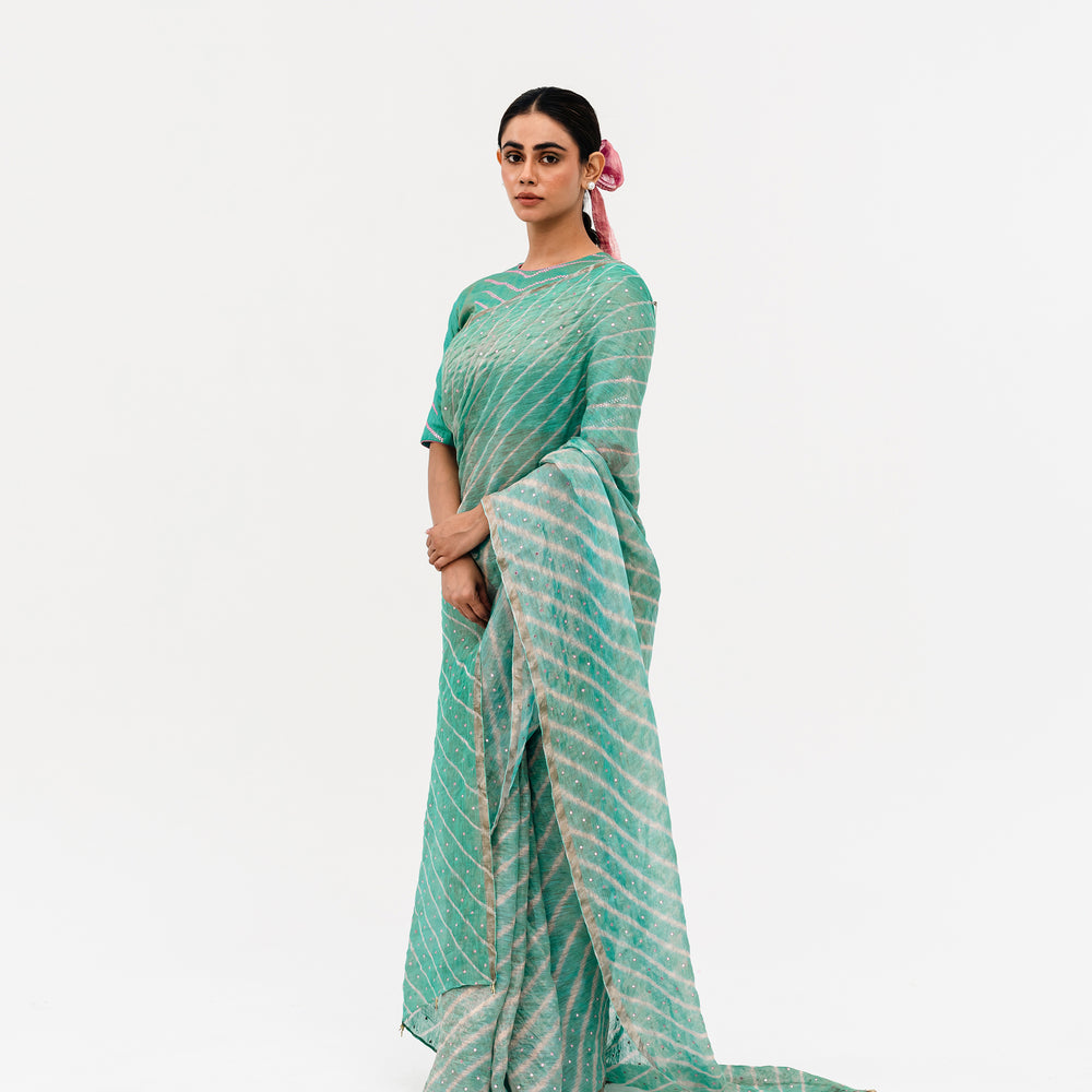 
                      
                        Luni Leheriya Saree - Blue
                      
                    