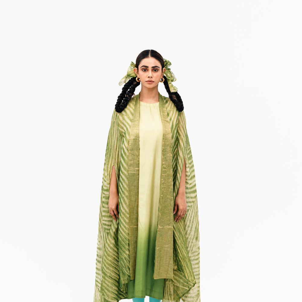 
                      
                        Khari Cape and Dress Set - Green
                      
                    