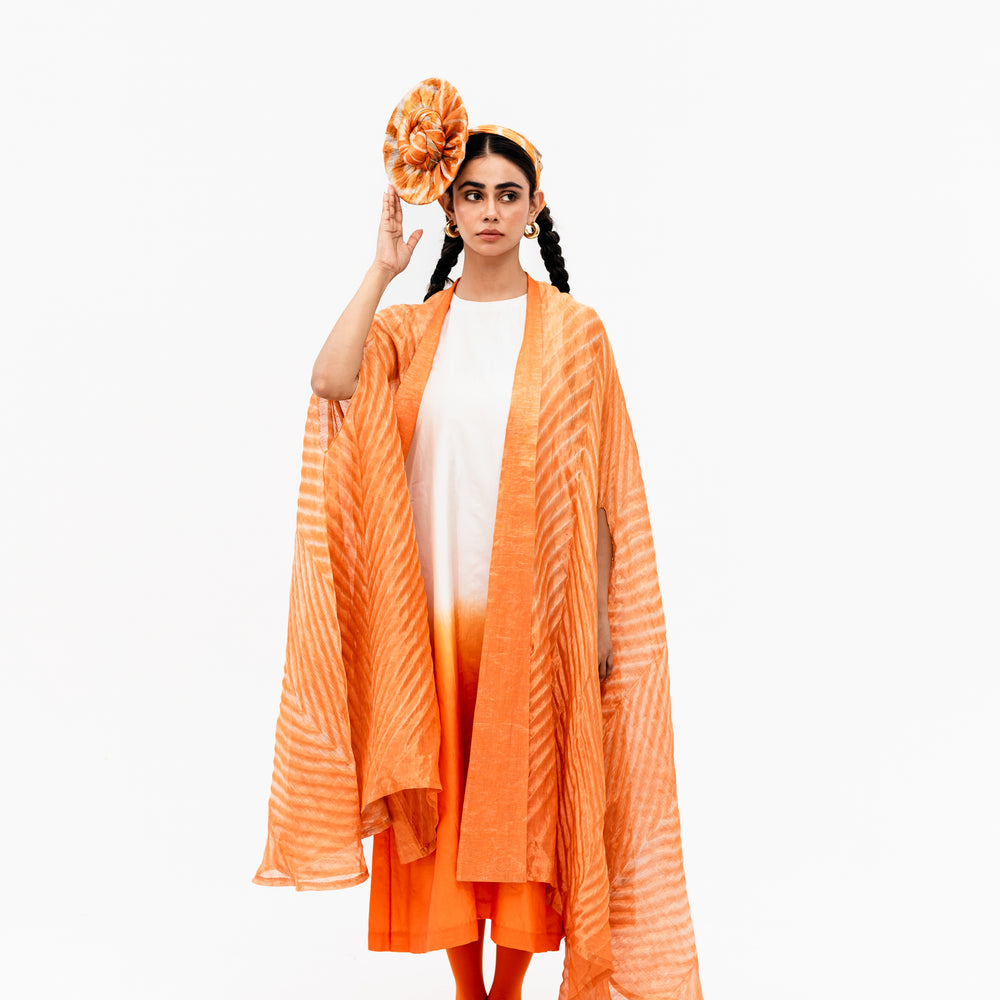 
                      
                        Khari Cape and Dress Set - Orange
                      
                    