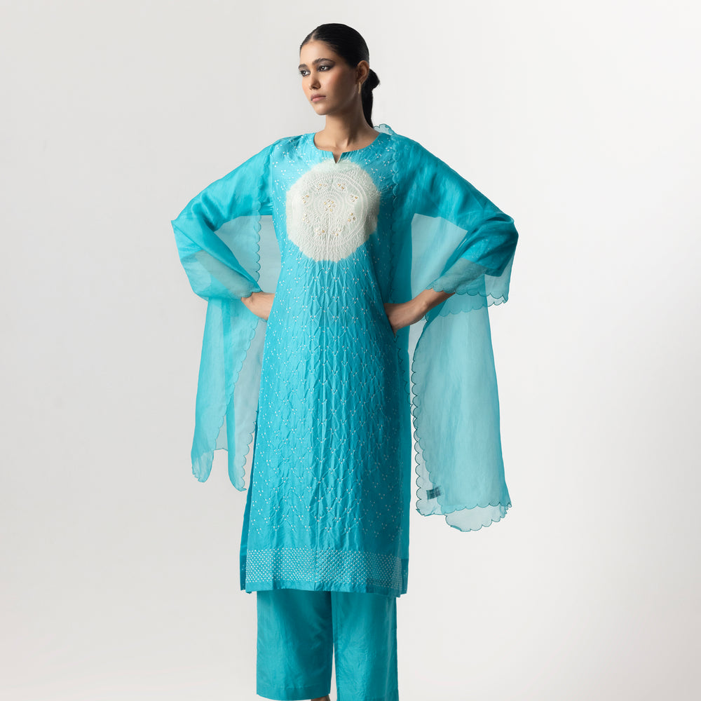 Circle Bandhani Suit Set By Naina Jain