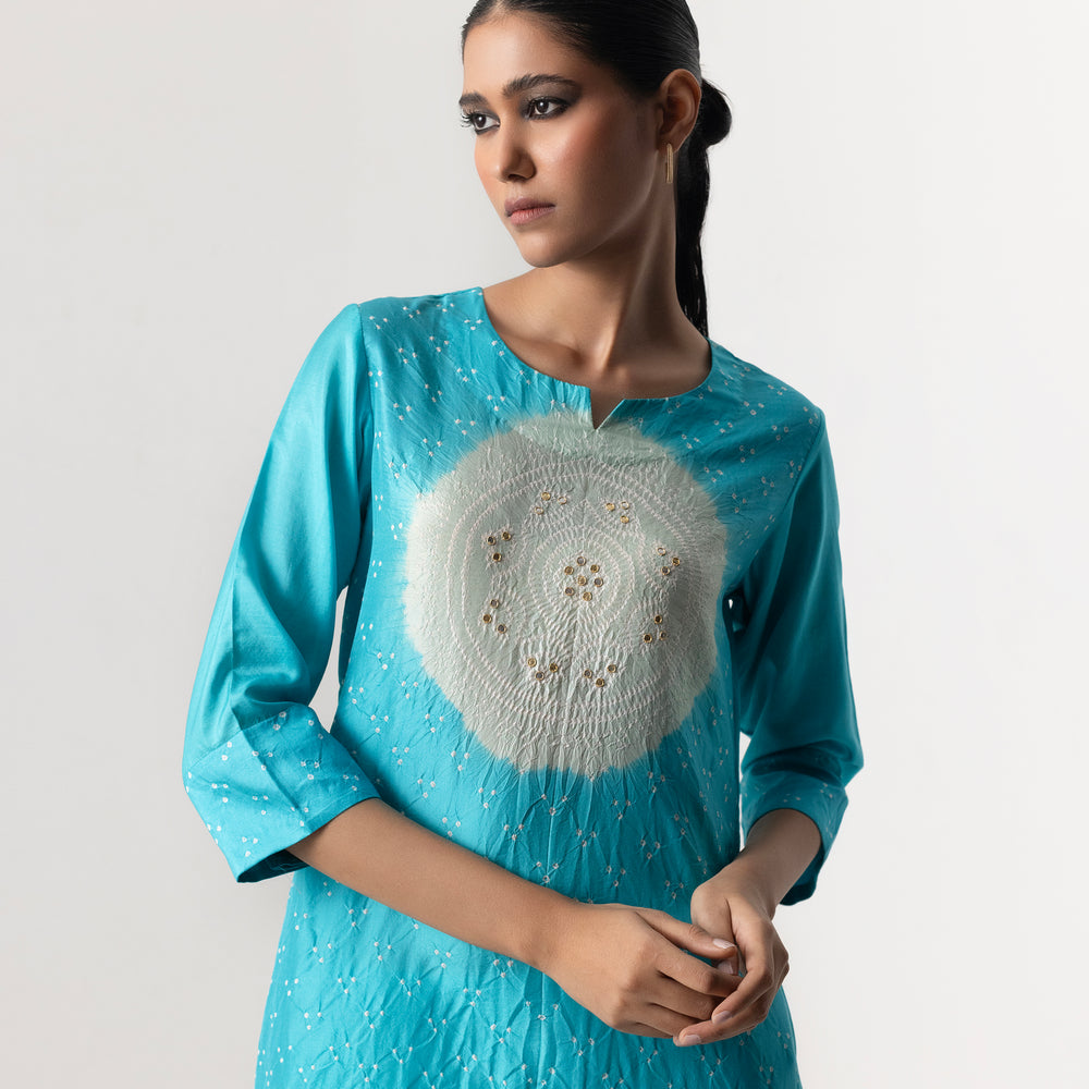 
                      
                        Circle Bandhani Suit Set By Naina Jain
                      
                    