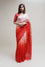 Silk Organza Saree with Banarasi Bandhani Blouse - Red
