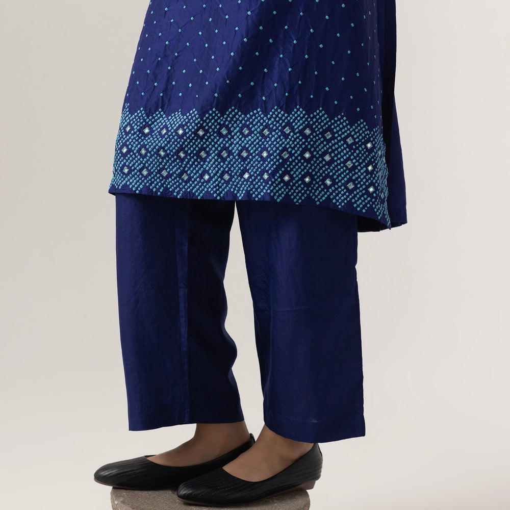 
                      
                        Gota Bandhani Suit Set By Naina Jain-Navy Blue
                      
                    