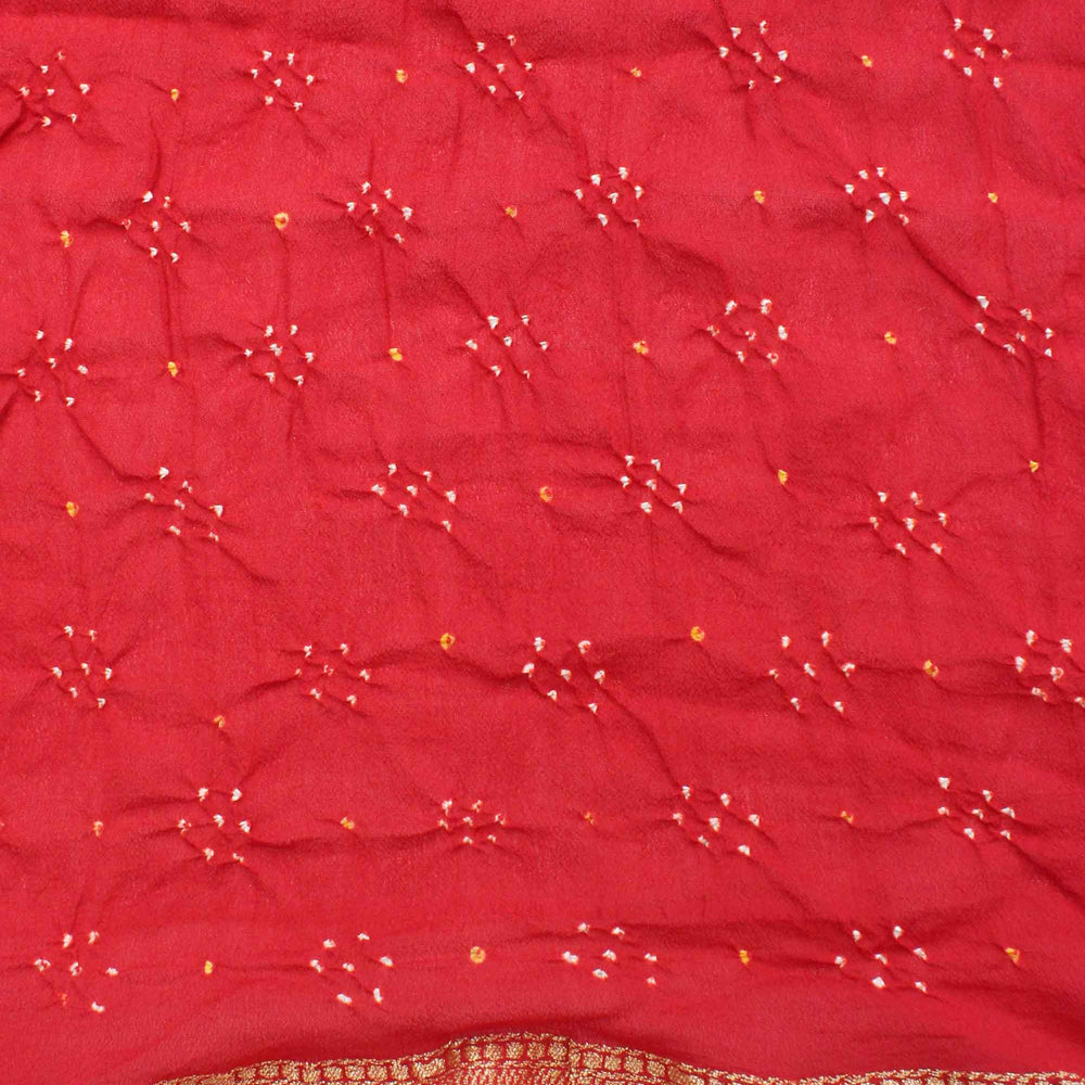 
                      
                        Broad Border Banarasi Bandhani Saree - Maroon
                      
                    