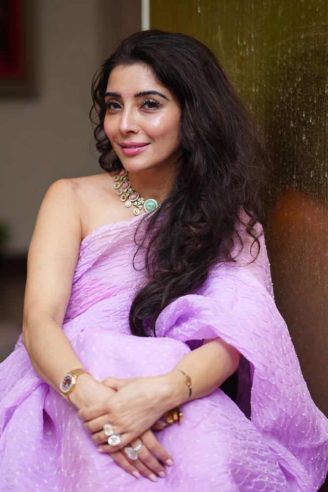 
                  
                    Nisha Saree - Lavender Purple
                  
                