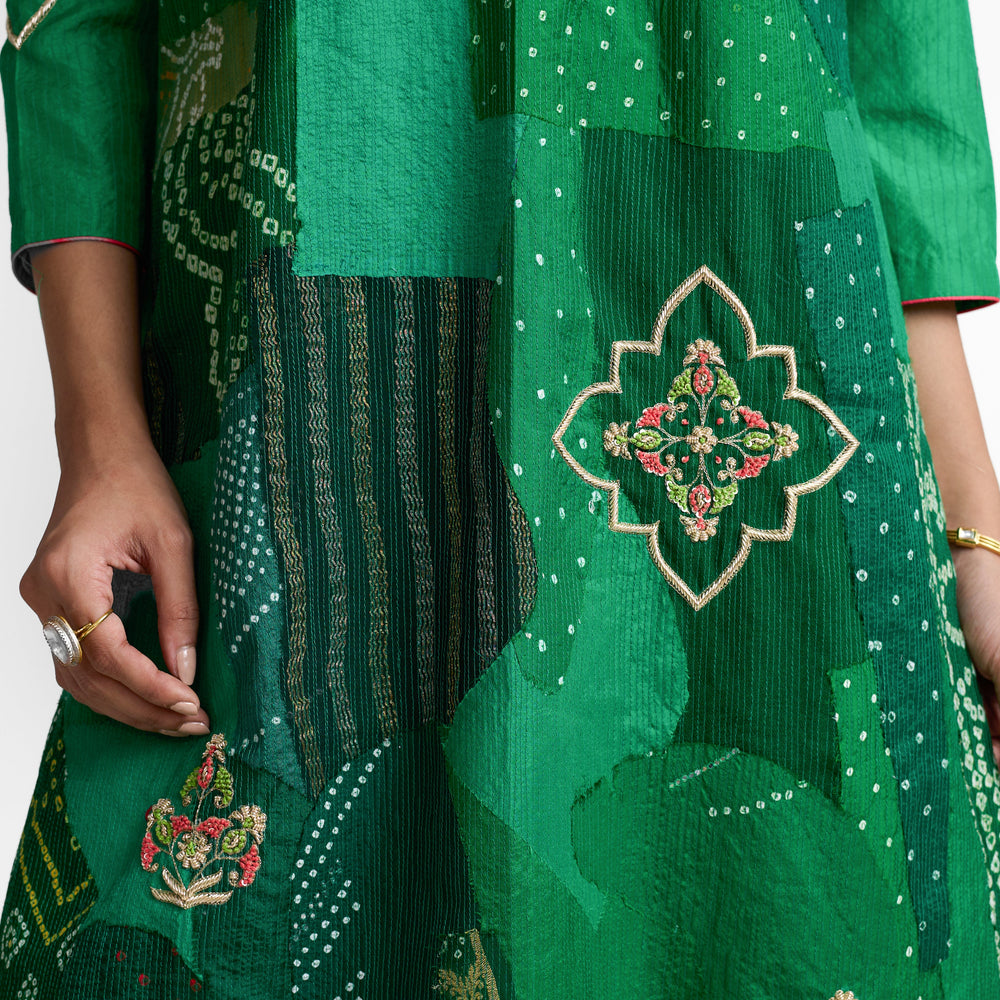 
                  
                    Boro Zardozi Suit Set - Green
                  
                