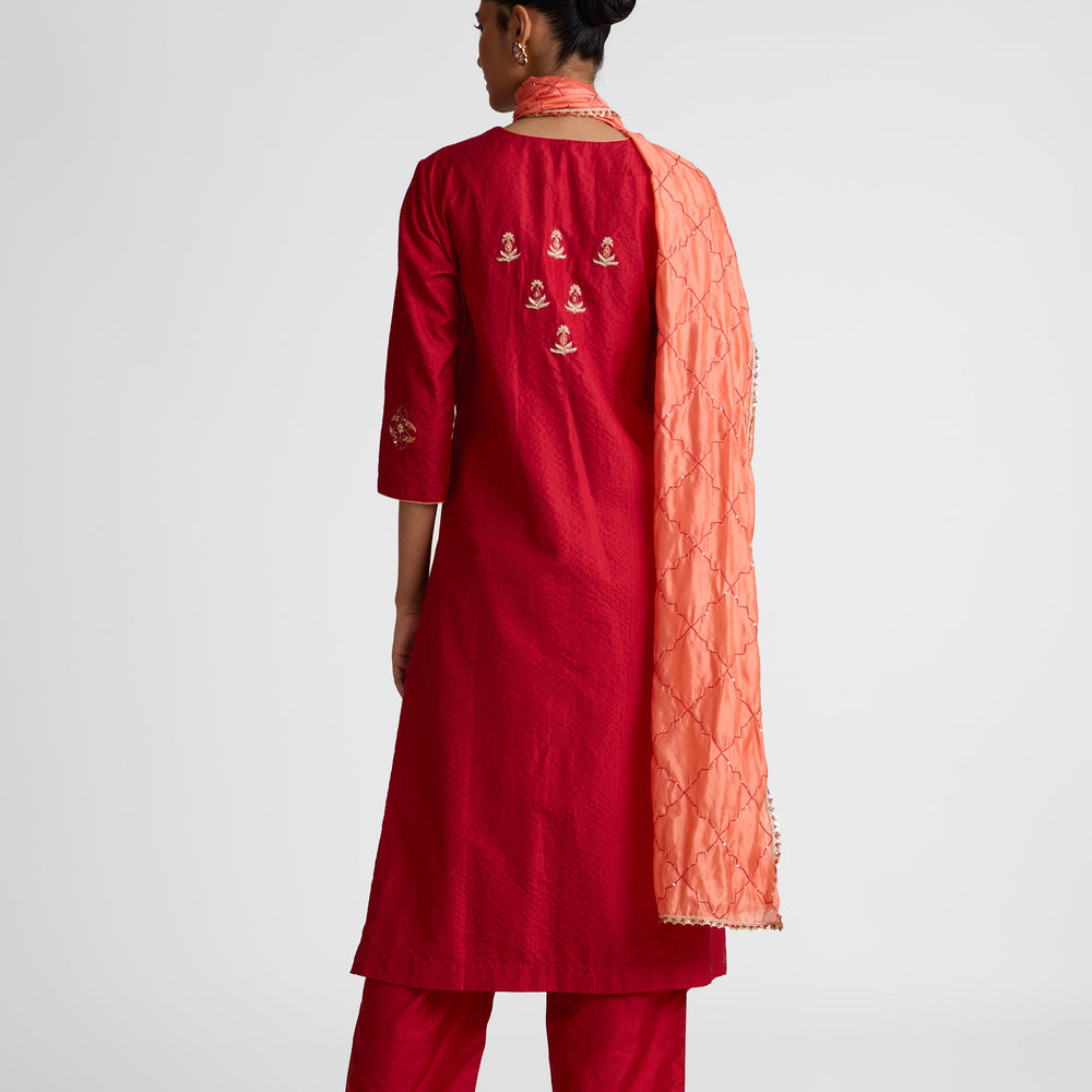 
                  
                    Boro Zardozi Suit Set - Maroon
                  
                