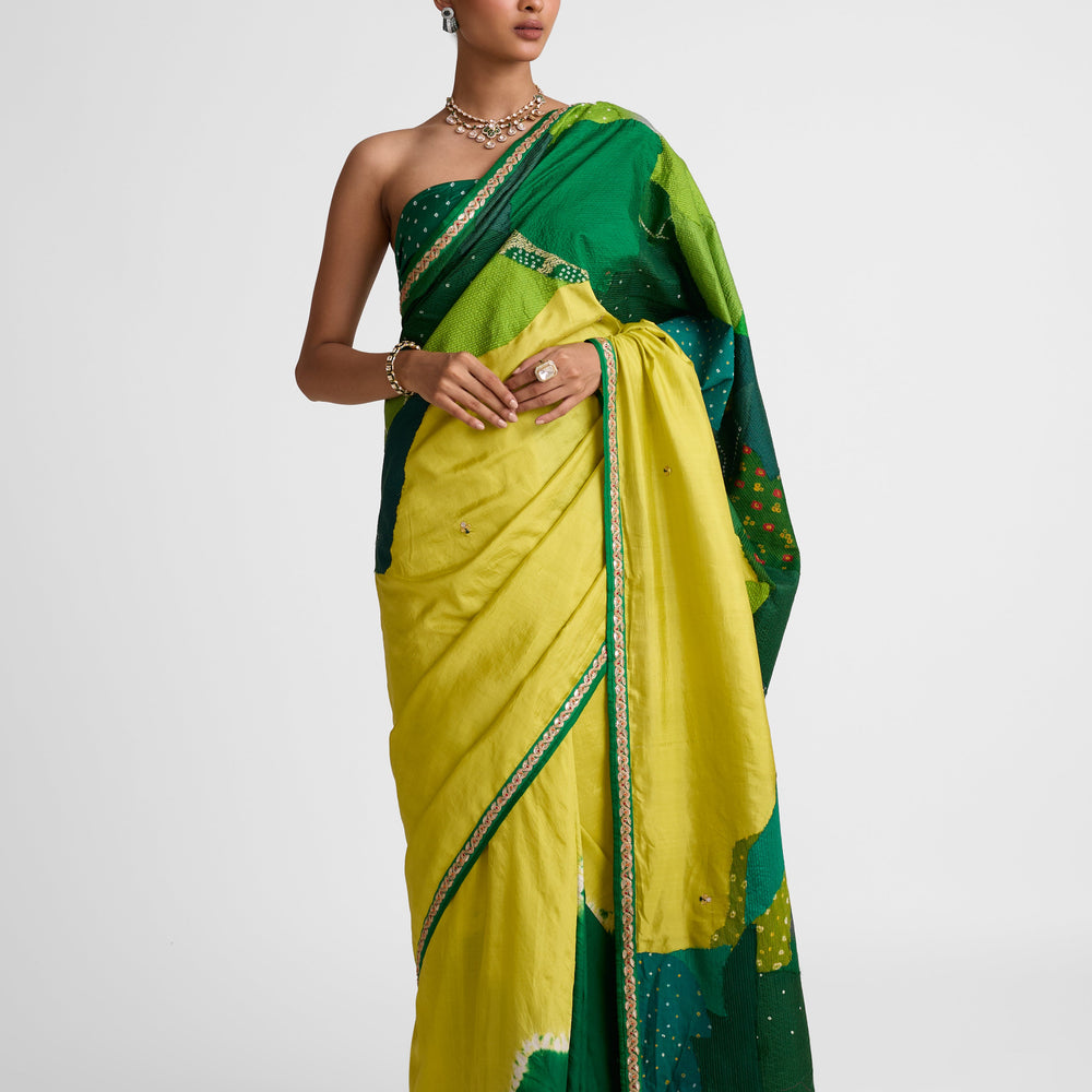 Boro Shibori Silk Saree