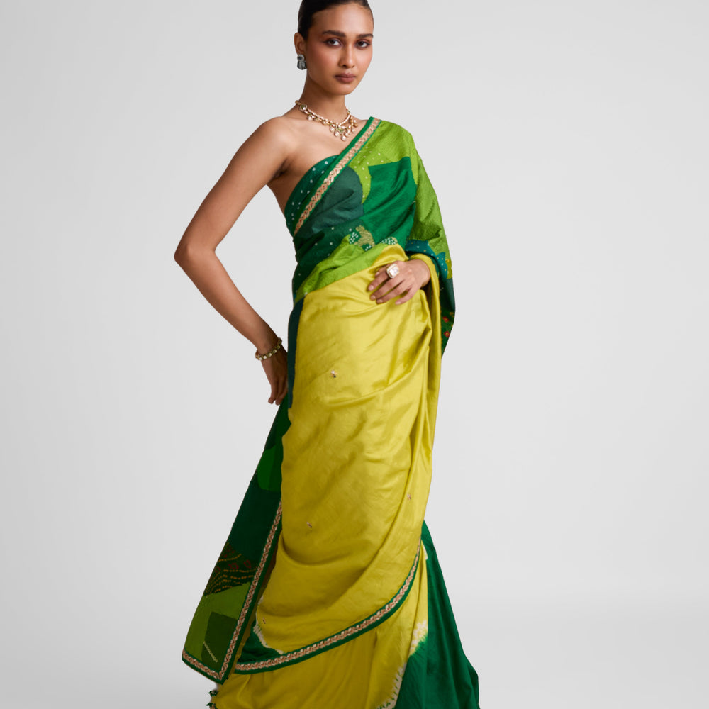 Boro Shibori Silk Saree