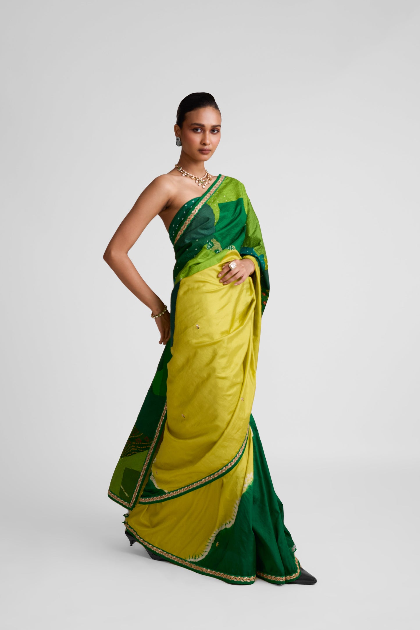 Boro Shibori Silk Saree