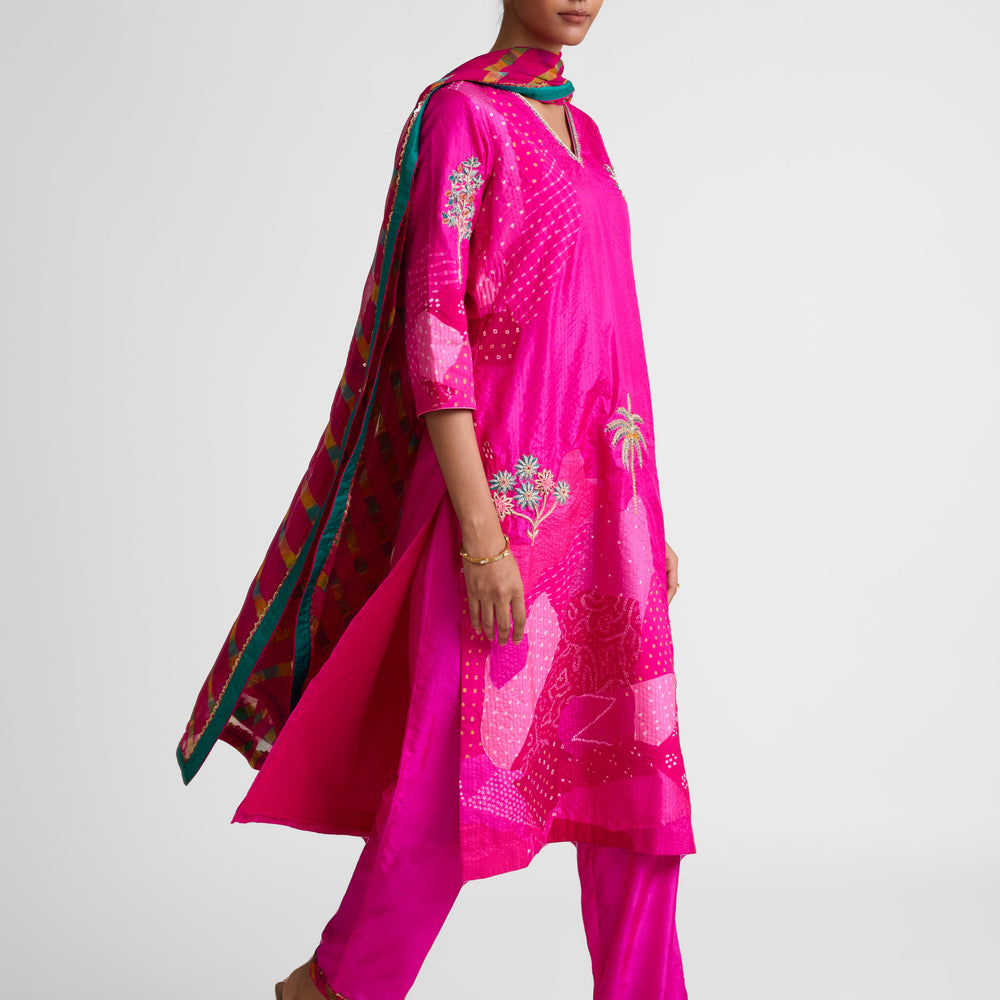 Boro Floral Suit Set - Rani