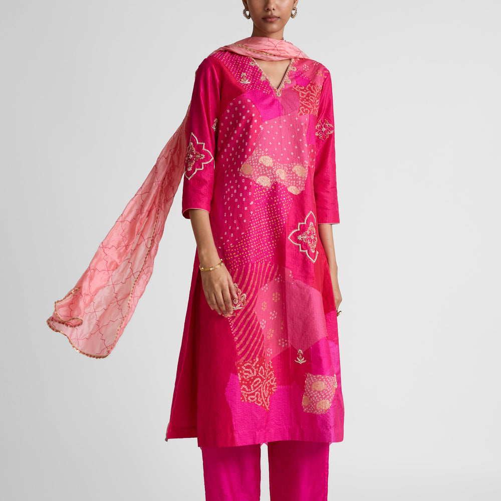 
                  
                    Boro Zardozi Suit Set - Tomato
                  
                