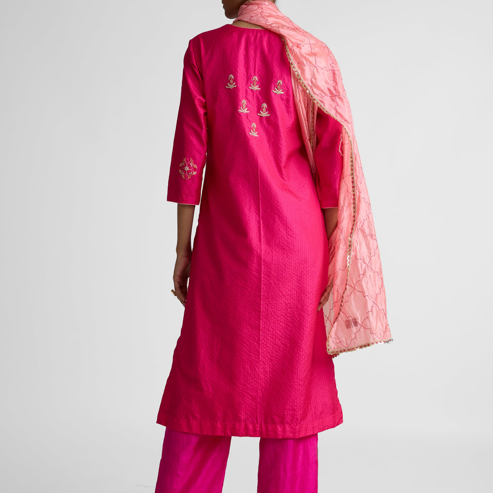 
                  
                    Boro Zardozi Suit Set - Tomato
                  
                