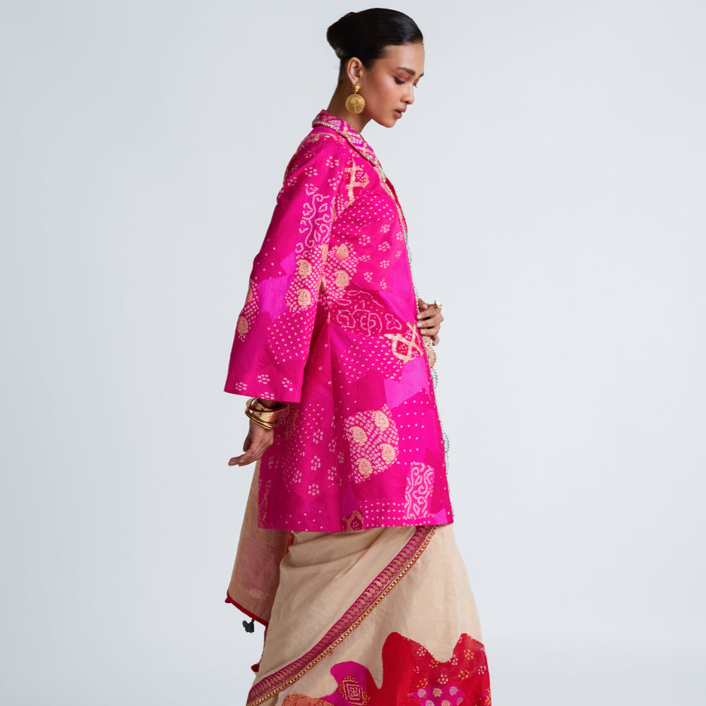 Boro Jacket Saree - Rani