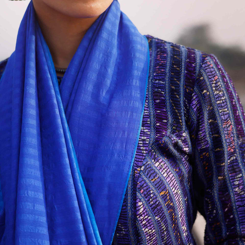 Blue Silk Cotton Saree