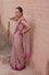Chanderi Tissue Saree with Thread Embroidery - Pink