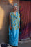 Bandhani Veda Saree - Sky Blue Yellow