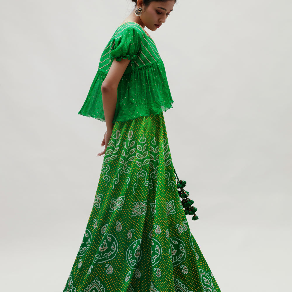 
                      
                        Adya Lehenga - Green
                      
                    