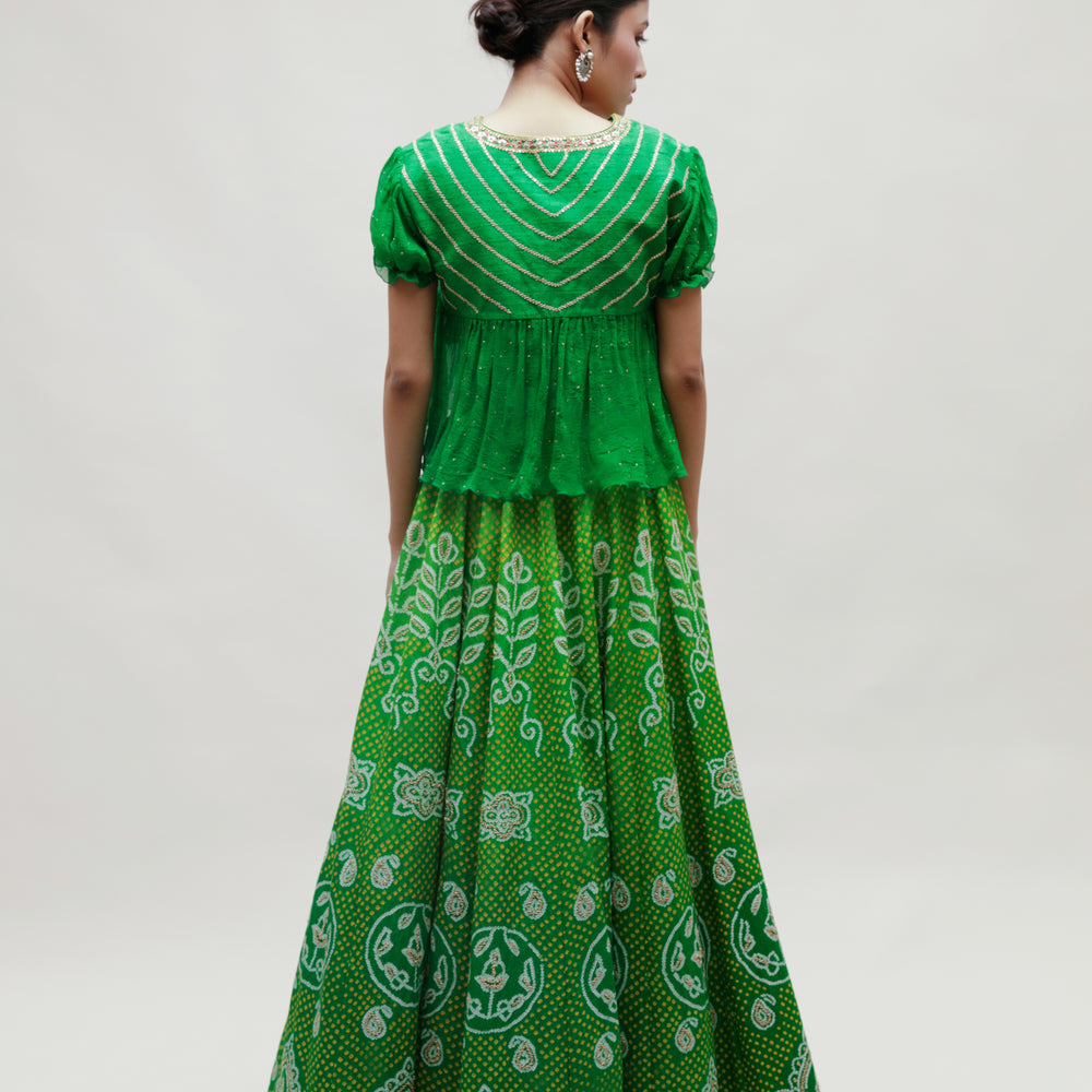 
                      
                        Adya Lehenga - Green
                      
                    