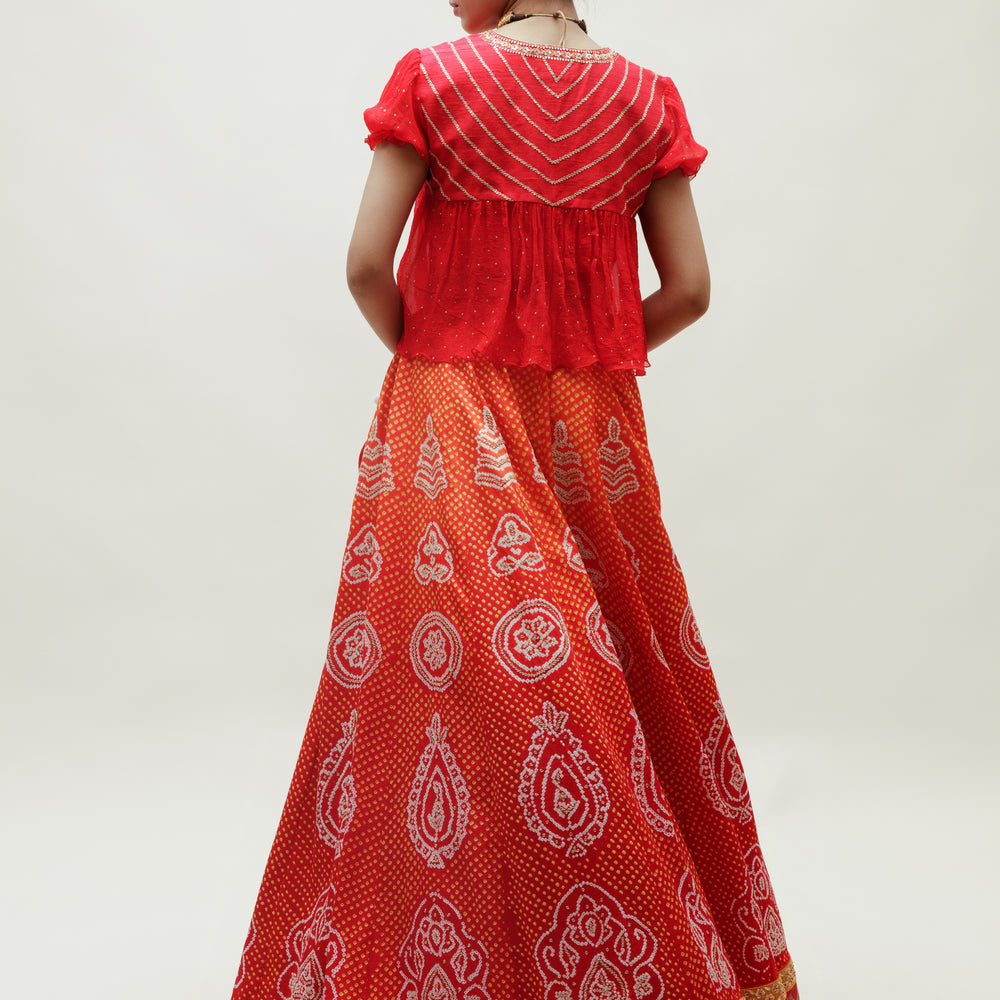 
                      
                        Adya Lehenga - Red
                      
                    