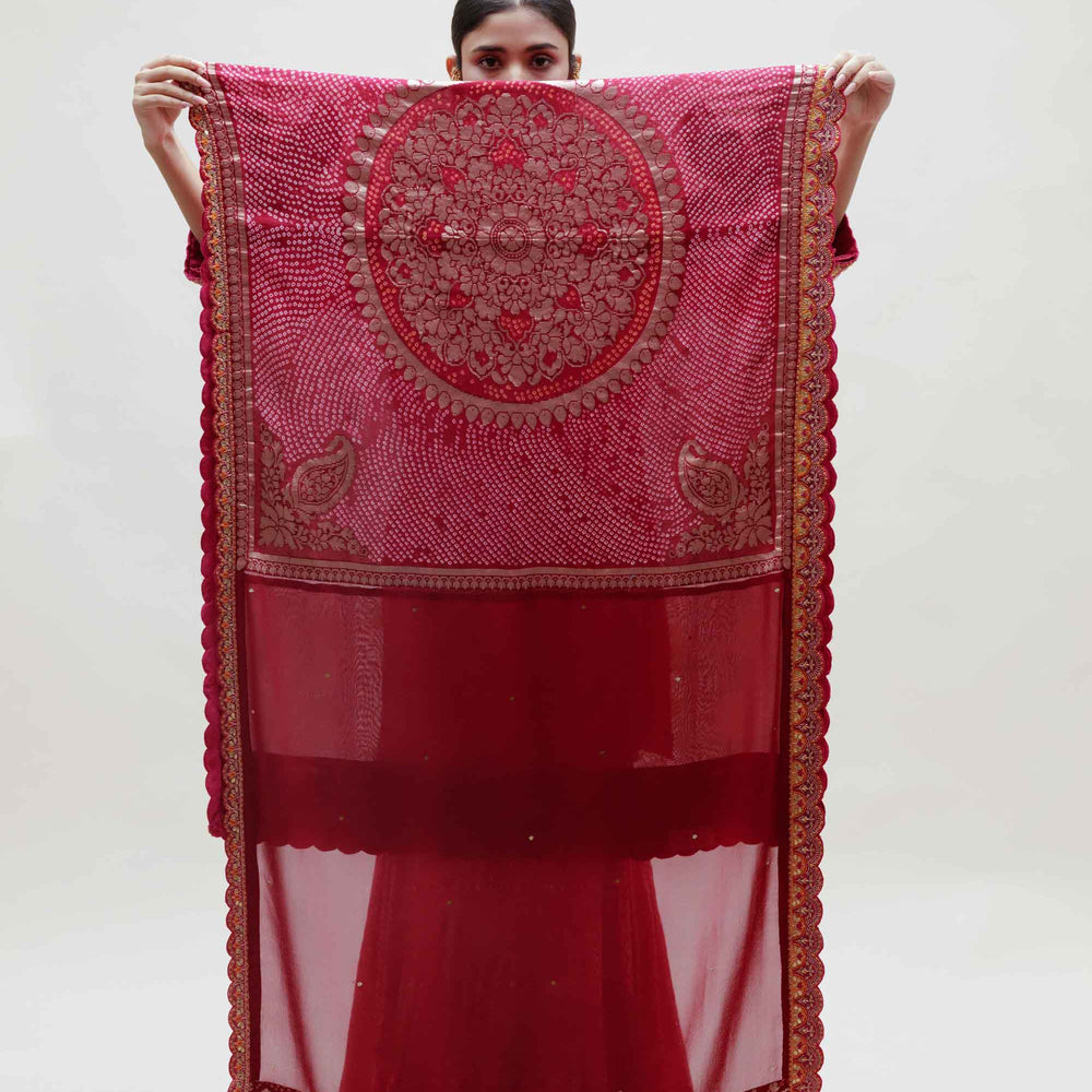 
                      
                        Veda Sharara Set - Magenta
                      
                    