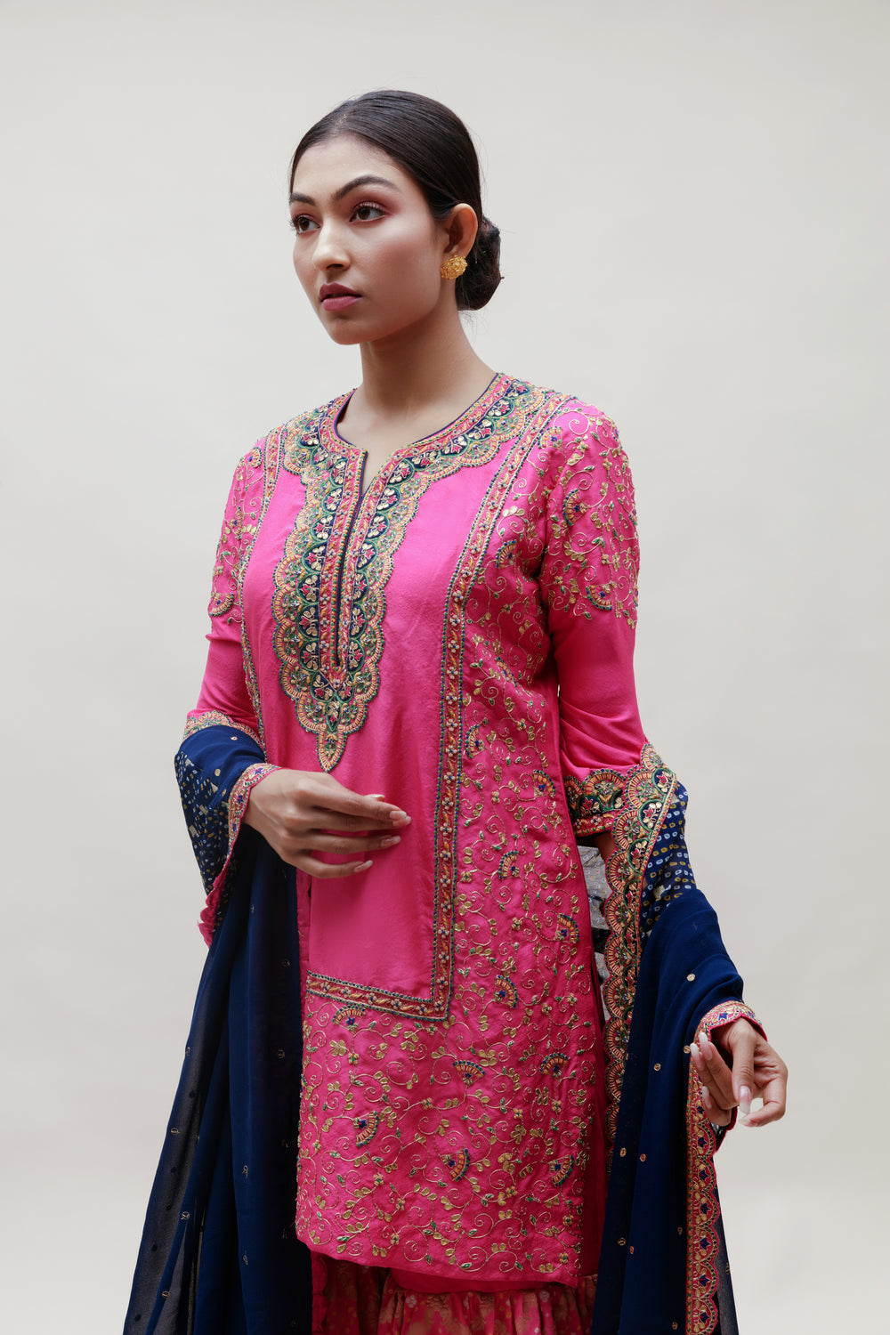 Veda Garara Set - Rani Blue