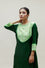 Bandhani Kurta on Pure Silk - Green