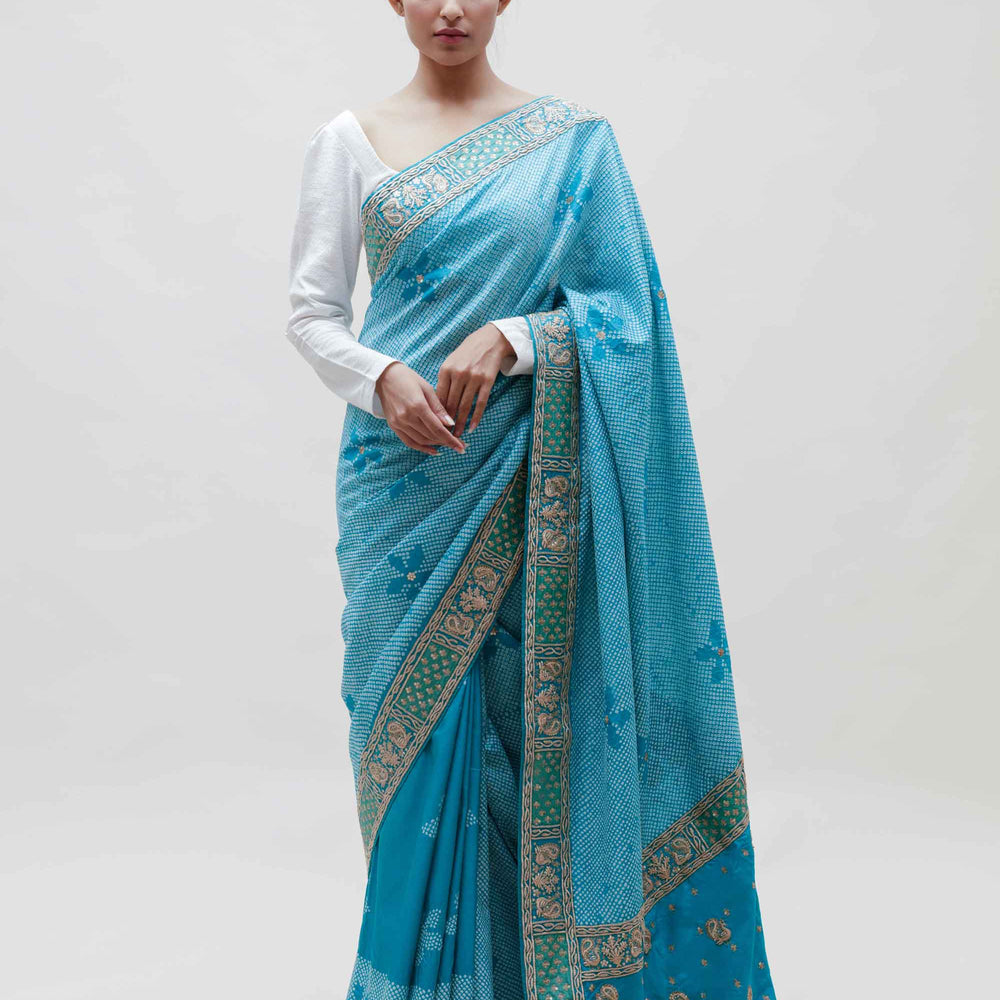 
                      
                        Maya Saree - Blue
                      
                    