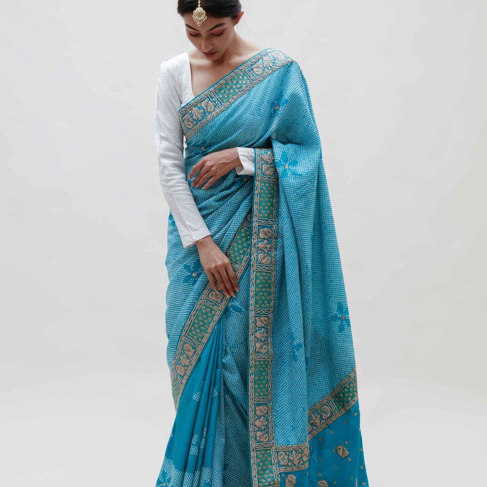 
                      
                        Maya Saree - Blue
                      
                    