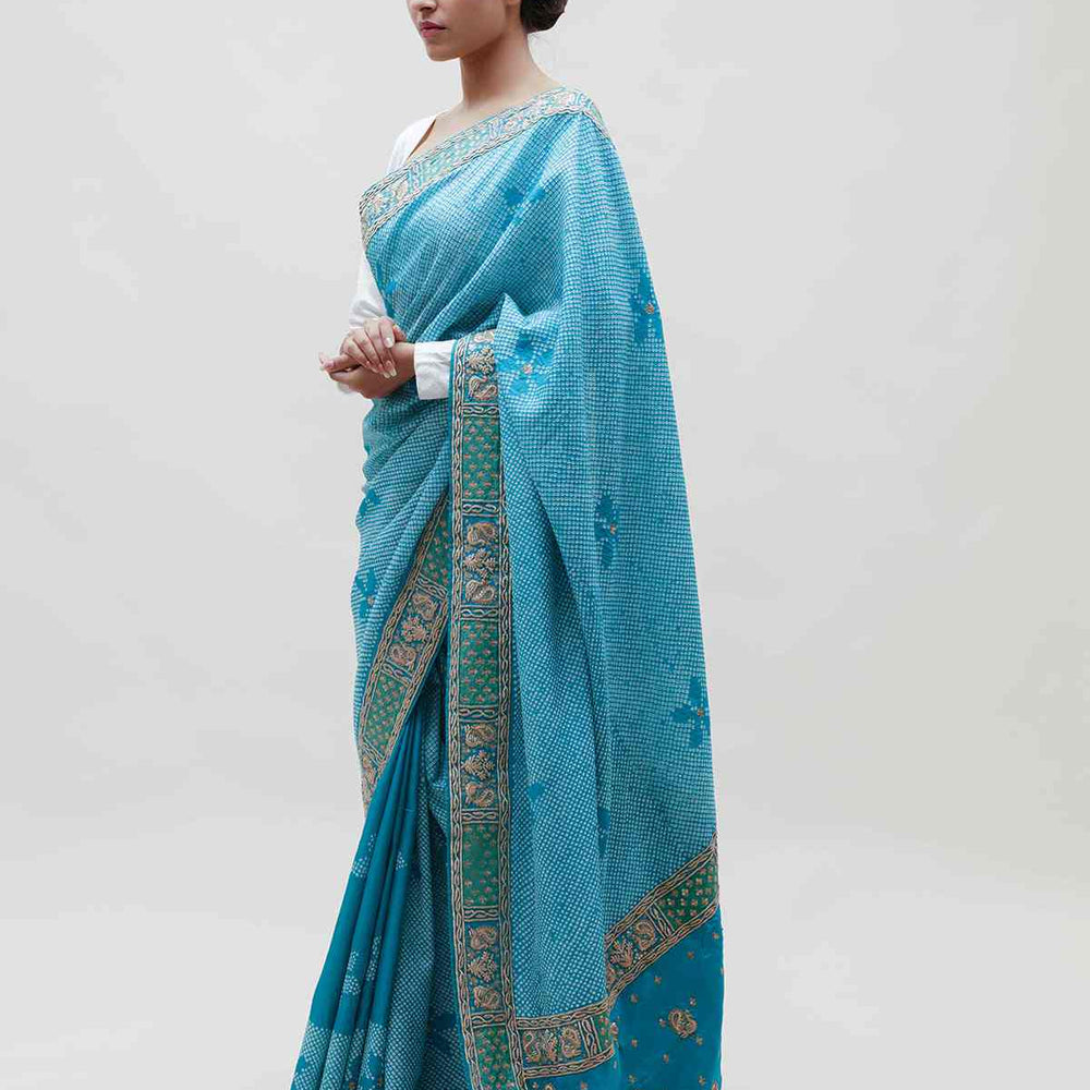 
                      
                        Maya Saree - Blue
                      
                    