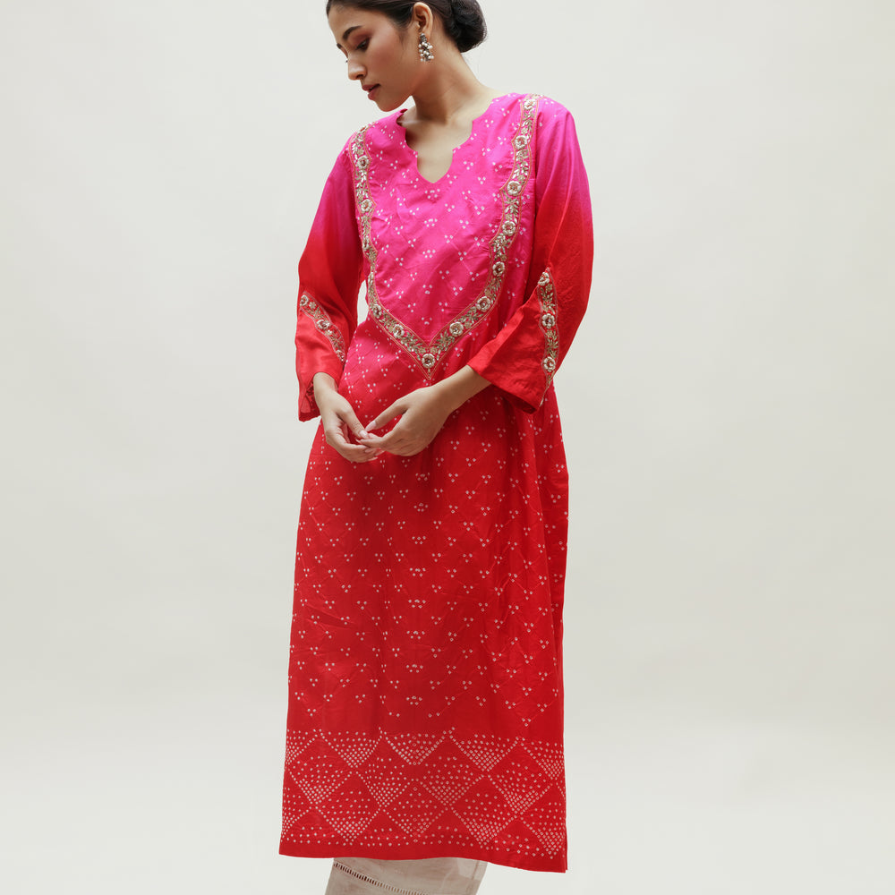 Safa Kurta - Red Rani