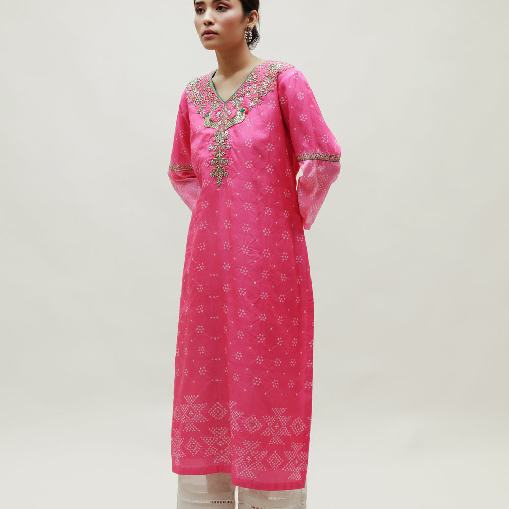 Guldasta Kurta - Pink