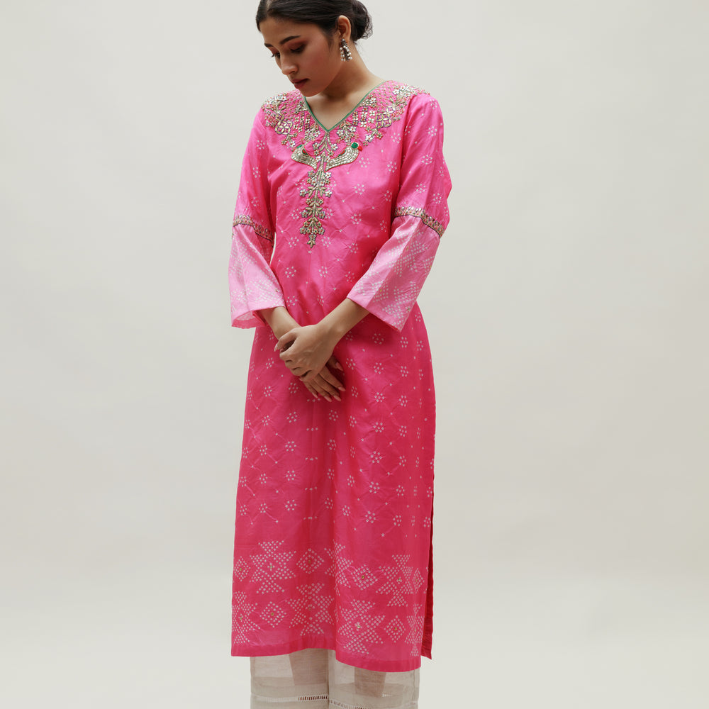 Guldasta Kurta - Pink