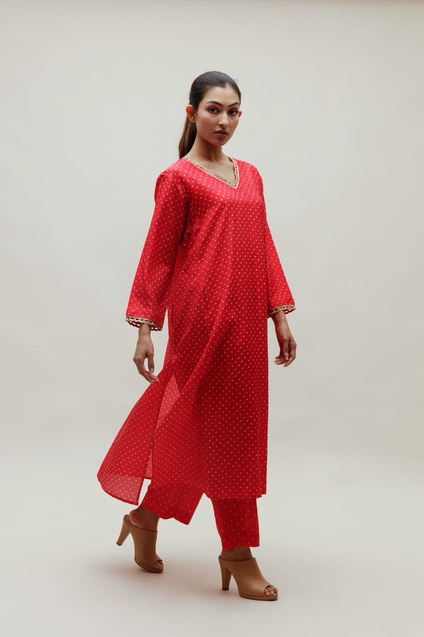 Divya Co-ord Set - Red