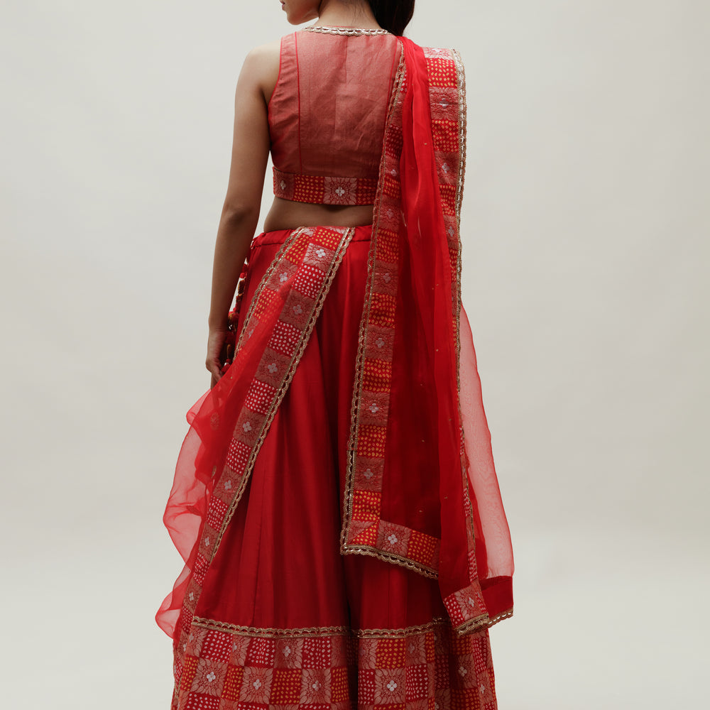 
                      
                        Meher Lehenga - Red
                      
                    